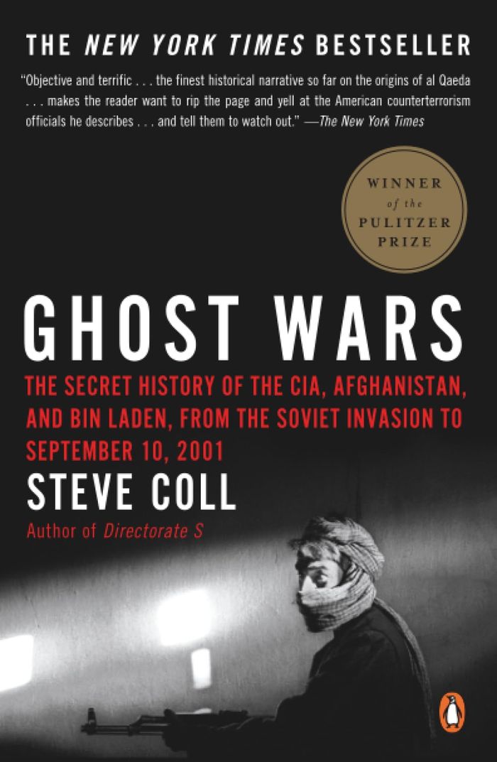 Couverture du livre « GHOST WARS - THE SECRET HISTORY OF THE CIA, AFGHANISTAN, AND BIN LADEN, FROM THE SOVIET INVASION TO » de Steve Coll, librairie Les Contes Infusés à Corte
