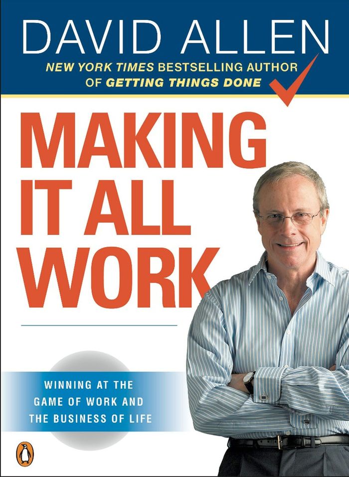 Couverture du livre « MAKING IT ALL WORK - WINNING AT THE GAME OF WORK AND THE BUSINESS OF LIFE » de David Allen, librairie Les Contes Infusés à Corte