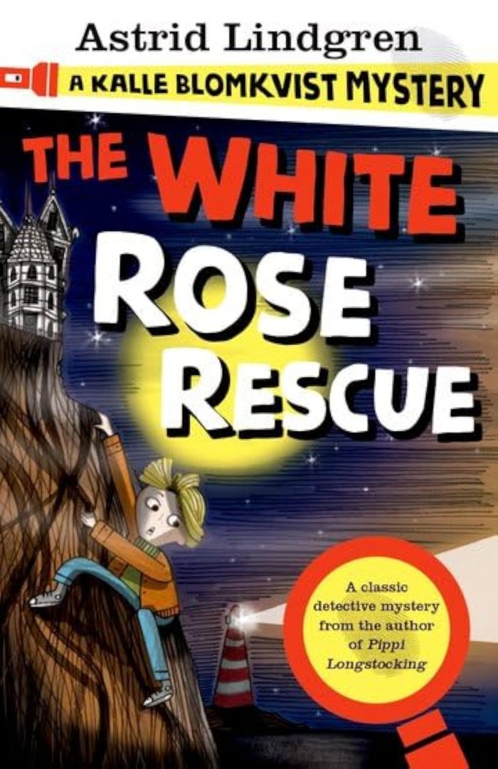 Couverture du livre « A KALLE BLOMKVIST MYSTERY: WHITE ROSE RESCUE », librairie Les Contes Infusés à Corte