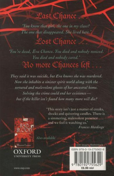Quatrième de couverture de « GHOST OF A CHANCE »