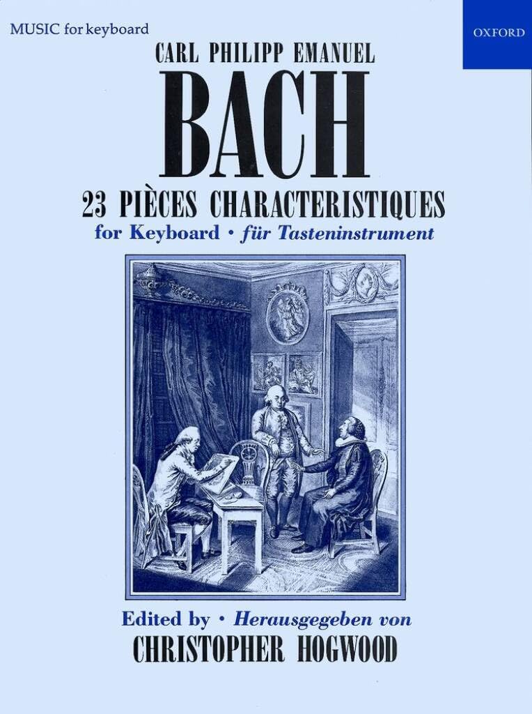 Couverture du livre « 23 PIECES CHARACTERISTIQUES PIANO » de Carl Philipp Emanuel, librairie Les Contes Infusés à Corte