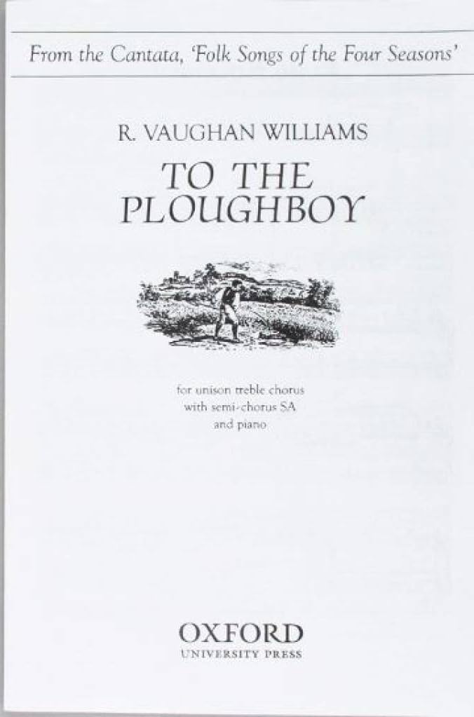 Couverture du livre « TO THE PLOUGHBOY CHANT » de Ralph Vaughan Willia, librairie Les Contes Infusés à Corte