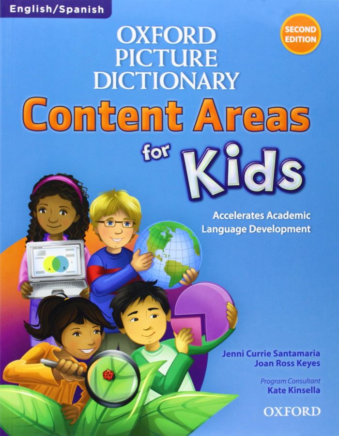 Couverture du livre « OXFORD PICTURE DICTIONARY FOR KIDS, SECOND EDITION: ENGLISH-SPANISH DICTIONARY PAPERBACK » de Xxx, librairie Les Contes Infusés à Corte