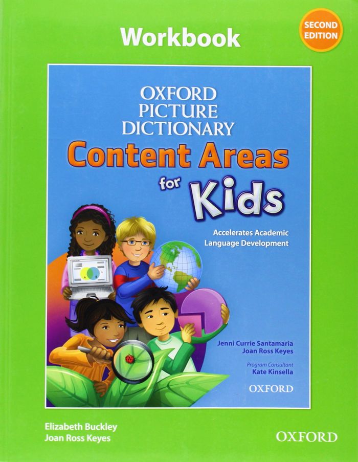 Couverture du livre « OXFORD PICTURE DICTIONARY FOR KIDS, SECOND EDITION: WORKBOOK », librairie Les Contes Infusés à Corte