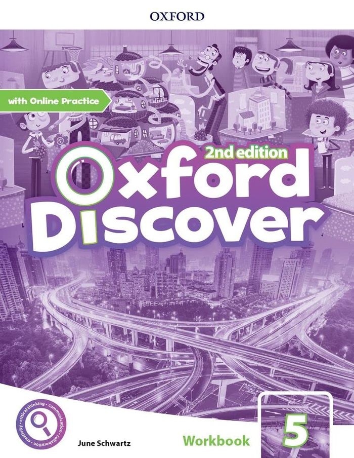 Couverture du livre « OXFORD DISCOVER LEVEL 2ND EDITION LEVEL 5; WORKBOOK WITH ONLINE PRACTICE » de Xxx, librairie Les Contes Infusés à Corte