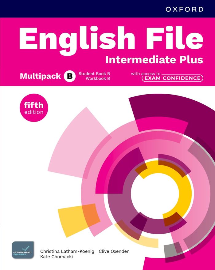 Couverture du livre « ENGLISH FILE FIFTH EDITION INTERMEDIATE PLUS; STUDENT'S BOOK & WORKBOOK WITH ACCESS TO EXAM CONFIDEN » de C-K. Al, librairie Les Contes Infusés à Corte