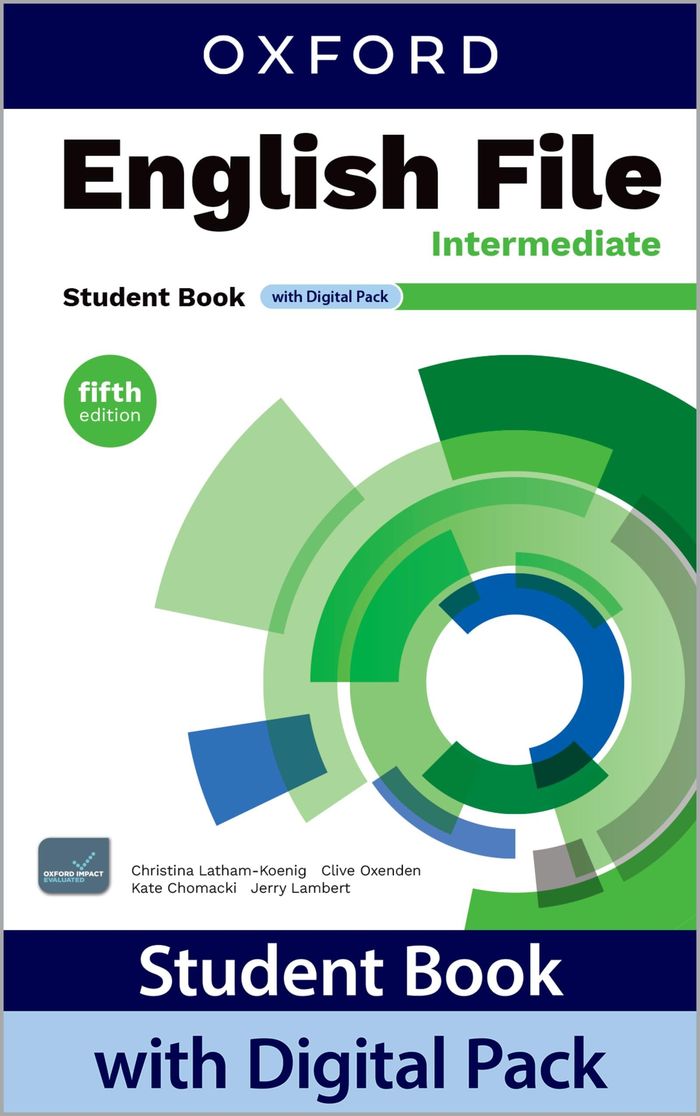 Couverture du livre « ENGLISH FILE 5TH EDITION INTERMEDIATE; STUDENT'S BOOK WITH DIGITAL PACK » de C-K. Al., librairie Les Contes Infusés à Corte