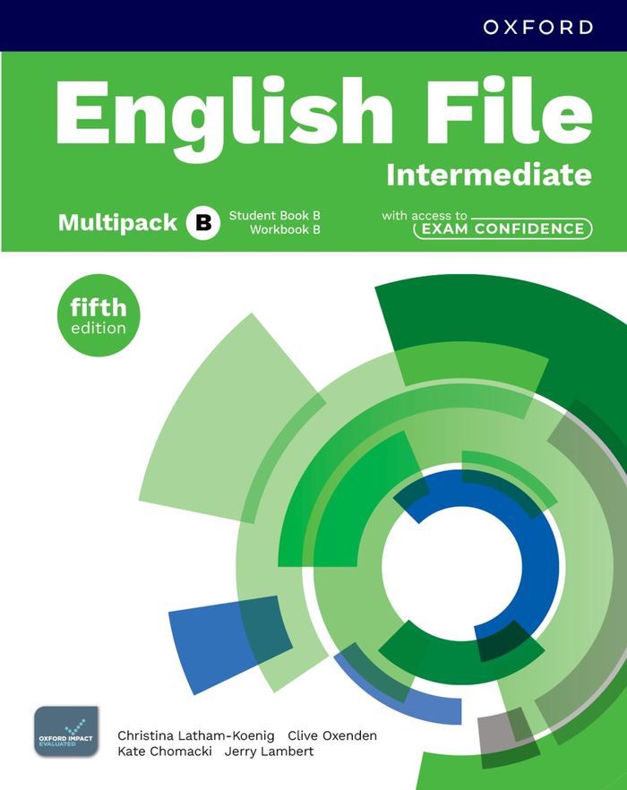Couverture du livre « ENGLISH FILE 5TH EDITION INTERMEDIATE; STUDENT'S BOOK & WORKBOOK WITH ACCESS TO EXAM CONFIDENCE MULT » de C-K. Al., librairie Les Contes Infusés à Corte
