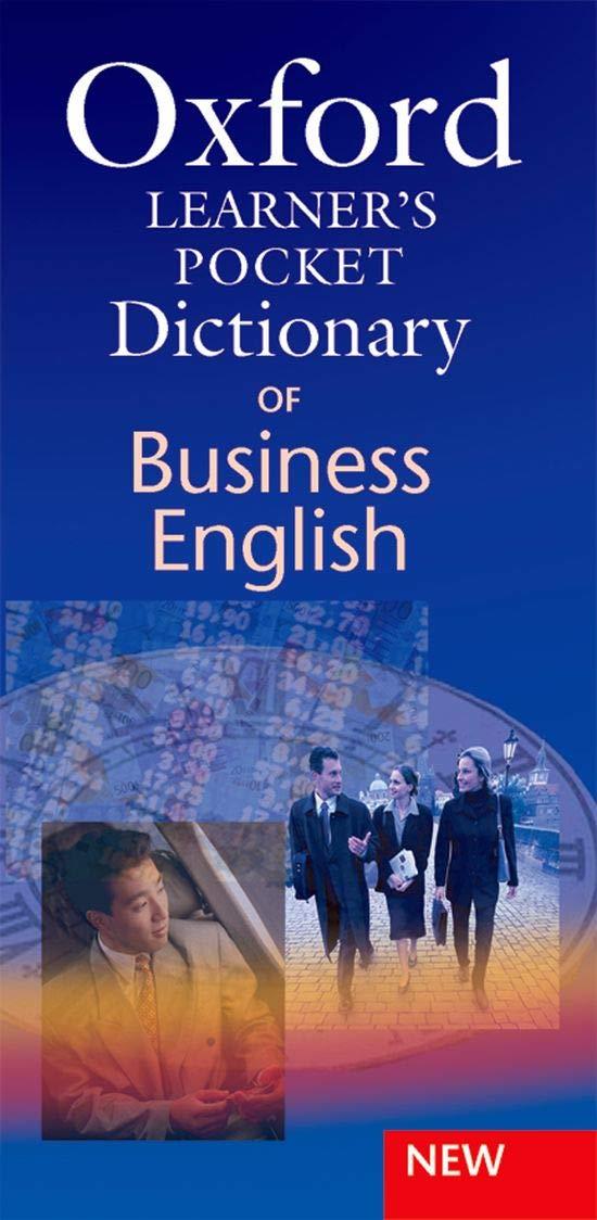 Couverture du livre « OXFORD LEARNER'S POCKET DICTIONARY OF BUSINESS ENGLISH » de Parkinson, Dilys, librairie Les Contes Infusés à Corte