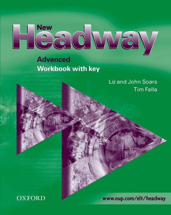 Couverture du livre « NEW HEADWAY ADVANCED: WORKBOOK WITH KEY », librairie Les Contes Infusés à Corte