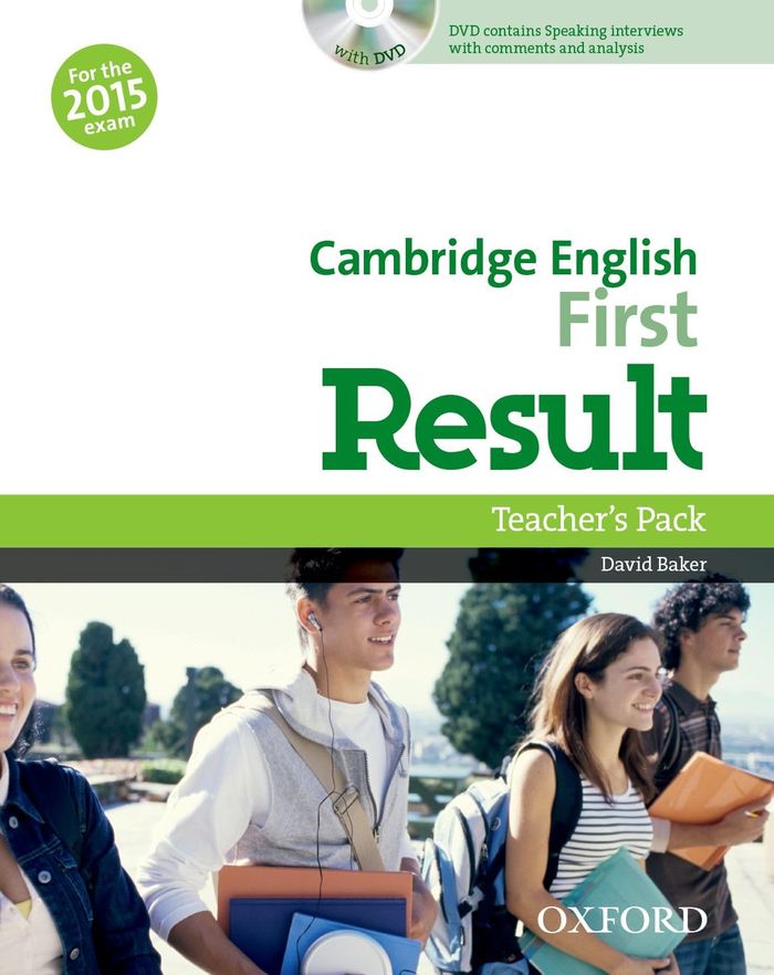 Couverture du livre « CAMBRIDGE ENGLISH FIRST RESULT: TEACHER'S BOOK PACK » de Xxx, librairie Les Contes Infusés à Corte