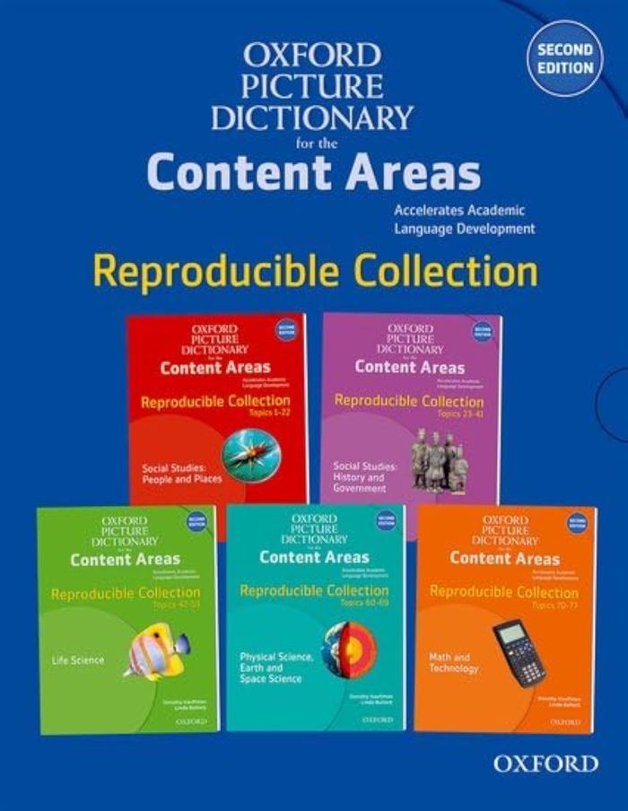 Couverture du livre « OXFORD PICTURE DICTIONARY FOR THE CONTENT AREAS, SECOND EDITION: REPRODUCIBLES COLLECTION PACK » de Xxx, librairie Les Contes Infusés à Corte