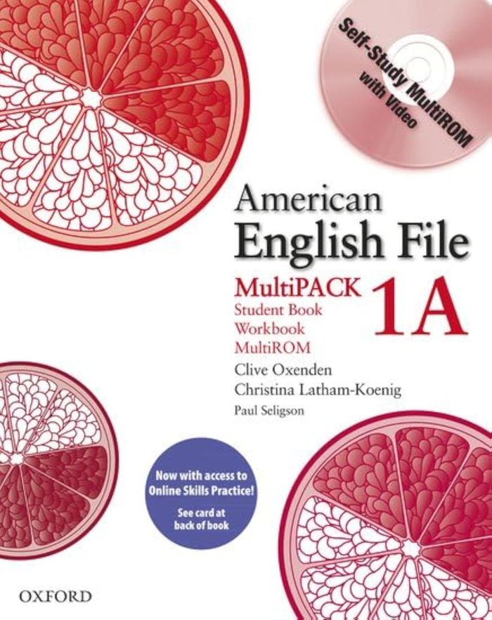 Couverture du livre « AMERICAN ENGLISH FILE LEVEL 1: STUDENT BOOK AND WORKBOOK WITH ONLINE SKILLS A » de Xxx, librairie Les Contes Infusés à Corte
