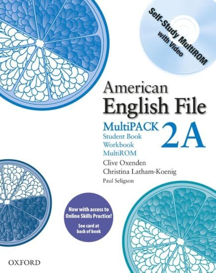 Couverture du livre « AMERICAN ENGLISH FILE LEVEL 2: STUDENT BOOK AND WORKBOOK WITH ONLINE SKILLS A » de Xxx, librairie Les Contes Infusés à Corte