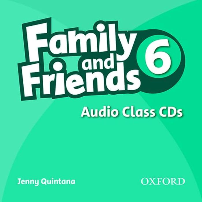 Couverture du livre « FAMILY & FRIENDS 6: CLASS AUDIO CDS (2) » de Xxx, librairie Les Contes Infusés à Corte