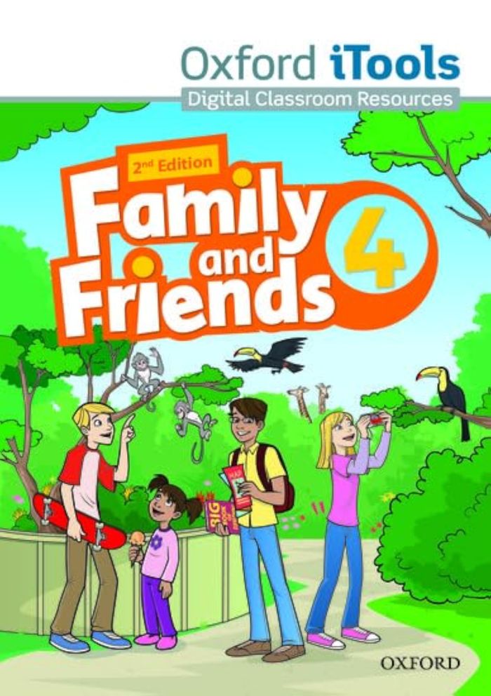 Couverture du livre « FAMILY & FRIENDS, SECOND EDITION: 4 ITOOLS », librairie Les Contes Infusés à Corte