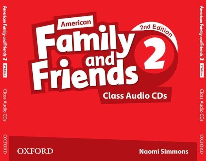 Couverture du livre « AMERICAN FAMILY AND FRIENDS: LEVEL TWO: CLASS AUDIO CDS » de Xxx, librairie Les Contes Infusés à Corte