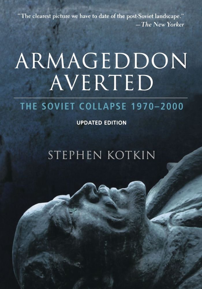 Couverture du livre « ARMAGEDDON AVERTED - THE SOVIET COLLAPSE, 1970-2000 », librairie Les Contes Infusés à Corte