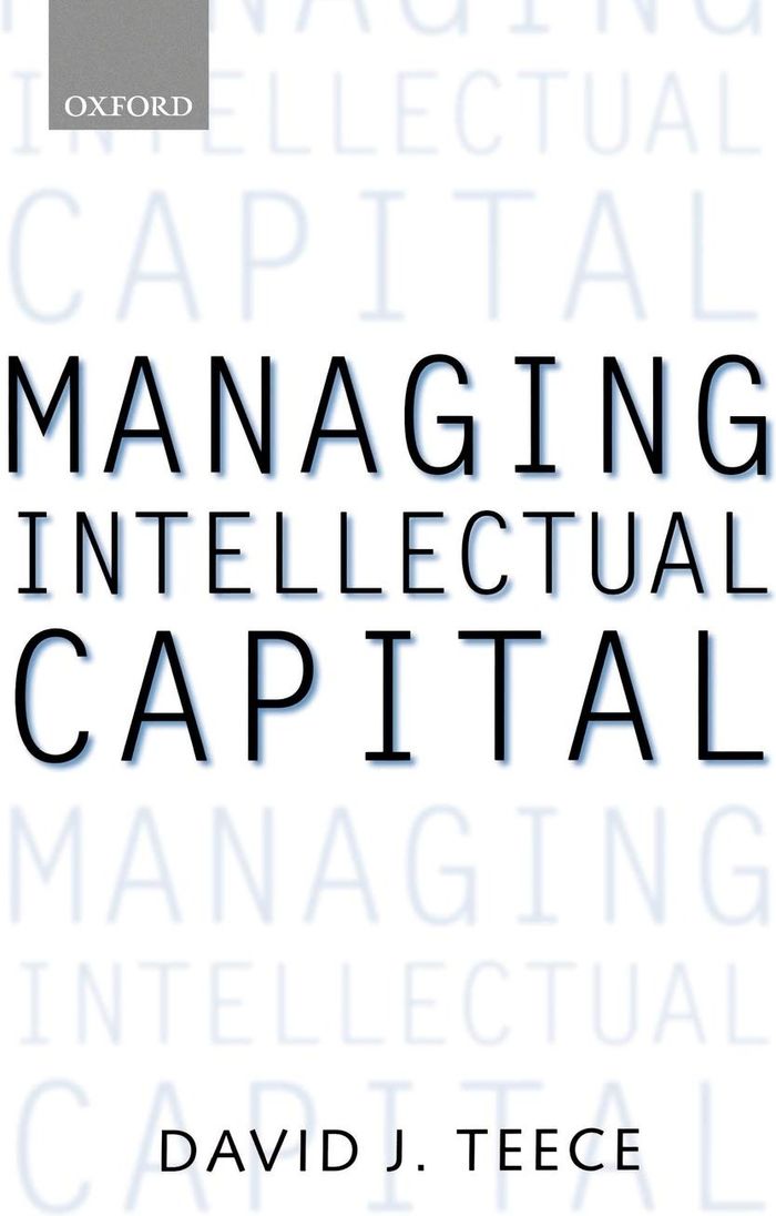 Couverture du livre « MANAGING INTELLECTUAL CAPITAL » de Teece, J. David, librairie Les Contes Infusés à Corte