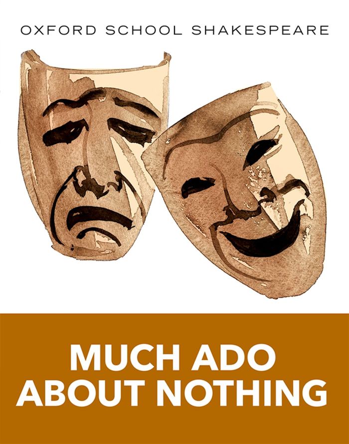 Couverture du livre « OXFORD SCHOOL SHAKESPEARE: MUCH ADO ABOUT NOTHING », librairie Les Contes Infusés à Corte
