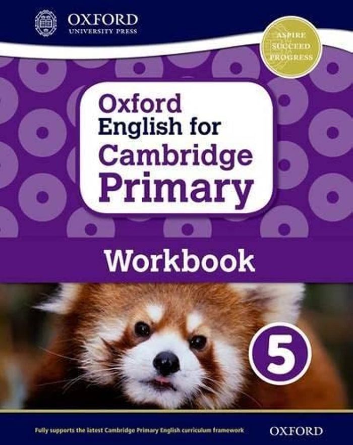 Couverture du livre « OXFORD ENGLISH FOR CAMBRIDGE PRIMARY WORKBOOK 5 » de Danihel, Emma, Barbe, librairie Les Contes Infusés à Corte