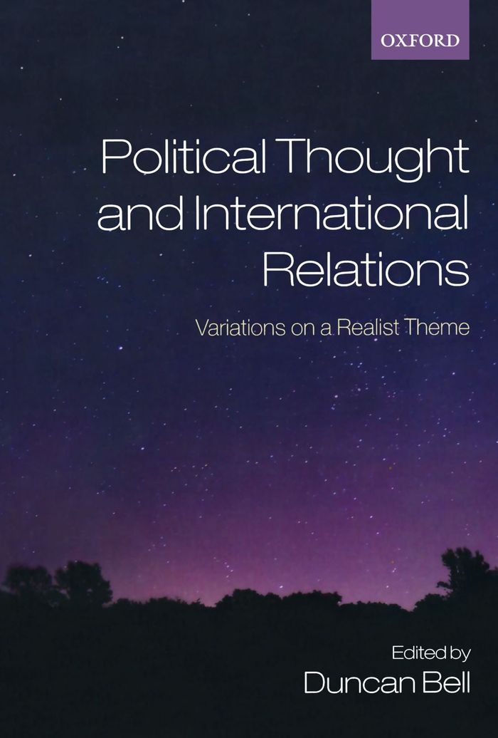 Couverture du livre « POLITICAL THOUGHT AND INTERNATIONAL RELATIONS », librairie Les Contes Infusés à Corte