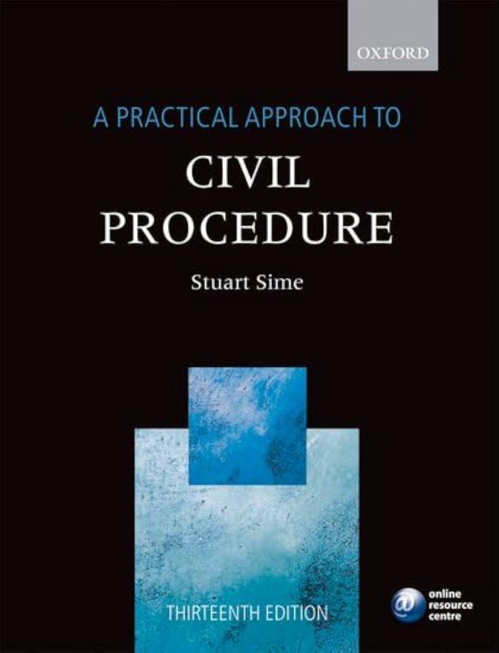 Couverture du livre « A PRACTICAL APPROACH TO CIVIL PROCEDURE 13TH EDITION » de Sime Stuart, librairie Les Contes Infusés à Corte