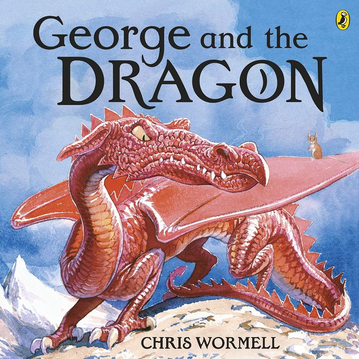 Couverture du livre « GEORGE AND THE DRAGON » de Christopher Wormell, librairie Les Contes Infusés à Corte