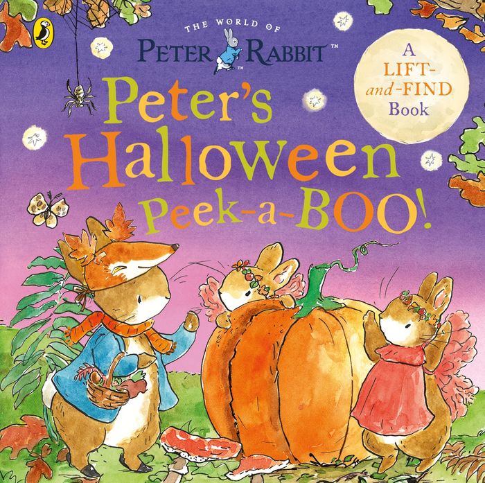 Couverture du livre « PETER RABBIT'S PEEKABOO - PETER RABBIT: PETER'S HALLOWEEN PEEK-A-BOO! - A LIFT AND FIND BOOK », librairie Les Contes Infusés à Corte