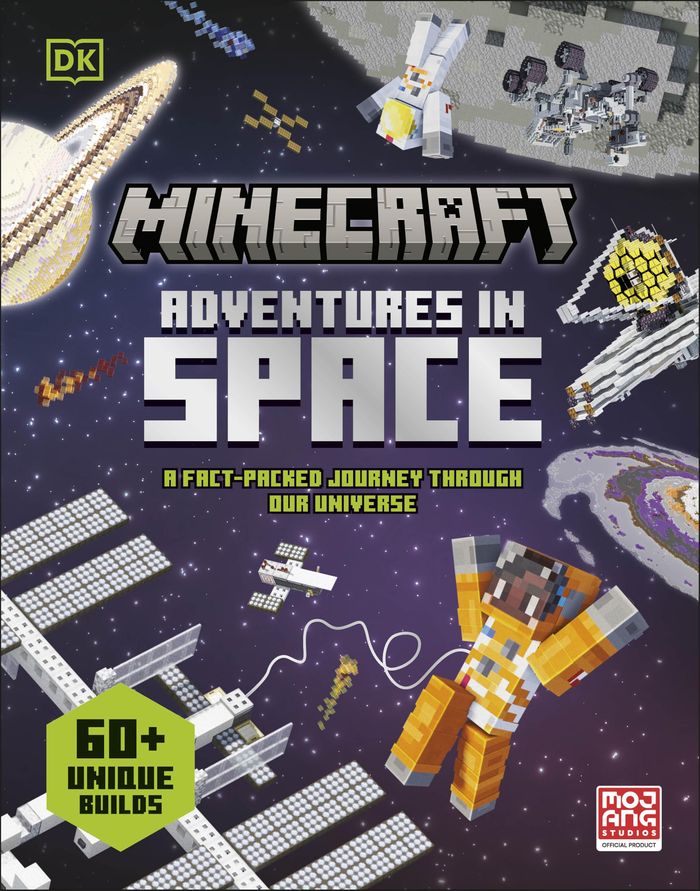 Couverture du livre « MINECRAFT ADVENTURES IN SPACE », librairie Les Contes Infusés à Corte