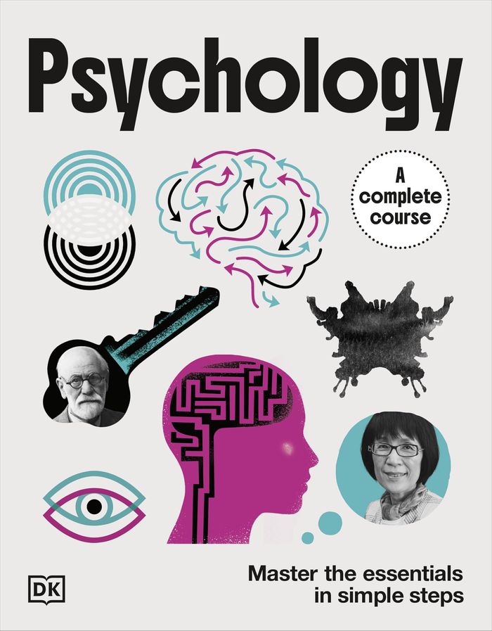 Couverture du livre « DK COMPLETE COURSES - PSYCHOLOGY A COMPLETE COURSE - MASTER THE ESSENTIALS IN SIMPLE STEPS », librairie Les Contes Infusés à Corte
