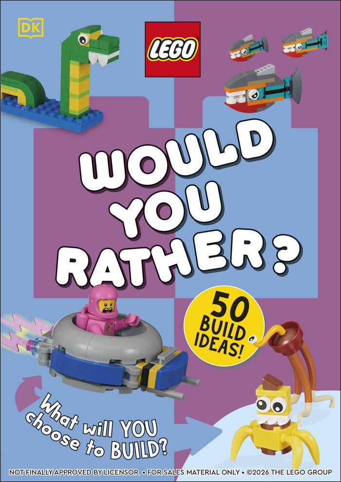 Couverture du livre « LEGO WOULD YOU RATHER? - 50+ BUILD IDEAS - WHAT WILL YOU CHOOSE TO BUILD? », librairie Les Contes Infusés à Corte