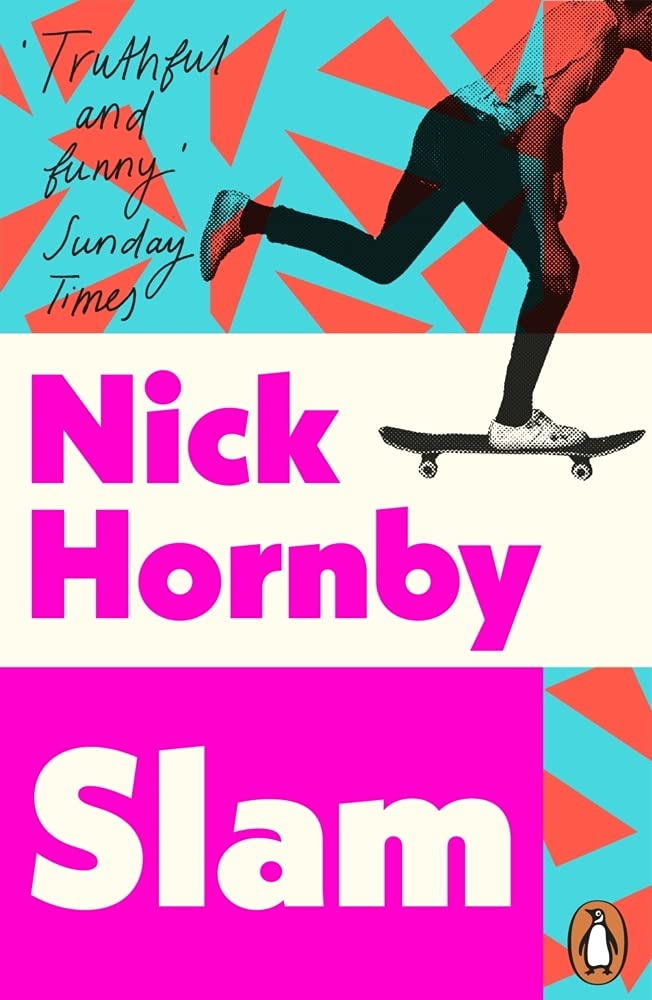 Couverture du livre « SLAM » de Nick Hornby, librairie Les Contes Infusés à Corte