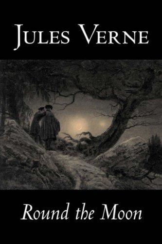 Couverture du livre « AUTOUR DE LA LUNE » de Jules Verne, librairie Les Contes Infusés à Corte