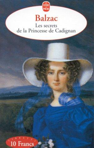 Couverture du livre « LES SECRETS DE LA PRINCESSE DE CADIGNAN » de De Balzac Honore, librairie Les Contes Infusés à Corte