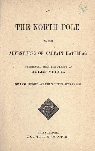 Couverture du livre « VOYAGES ET AVENTURES DU CAPITAINE HATTERAS » de Jules Verne, librairie Les Contes Infusés à Corte