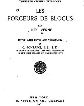 Couverture du livre « LES FORCEURS DE BLOCUS » de Jules Verne, librairie Les Contes Infusés à Corte