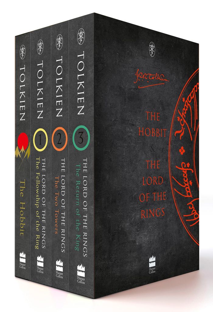 Couverture du livre « THE HOBBIT & THE LORD OF THE RINGS BOXED SET » de Tolkien J. R. R., librairie Les Contes Infusés à Corte