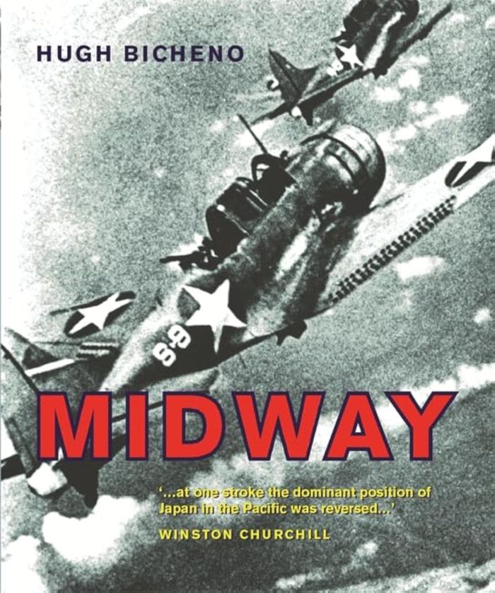 Couverture du livre « MIDWAY » de Hugh Bicheno, librairie Les Contes Infusés à Corte