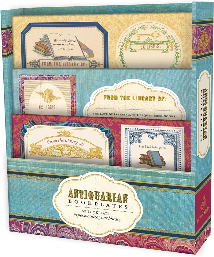 Couverture du livre « ANTIQUARIAN BOOKPLATES » de Gift Potter, librairie Les Contes Infusés à Corte