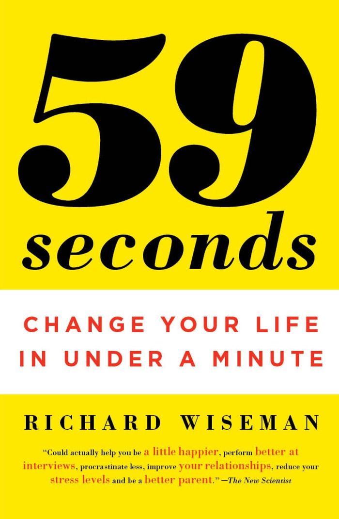 Couverture du livre « 59 SECONDS - CHANGE YOUR LIFE IN UNDER A MINUTE » de Richard Wiseman, librairie Les Contes Infusés à Corte