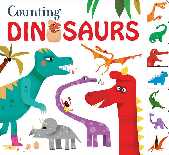 Couverture du livre « COUNTING DINOSAURS » de Priddy, Roger, librairie Les Contes Infusés à Corte