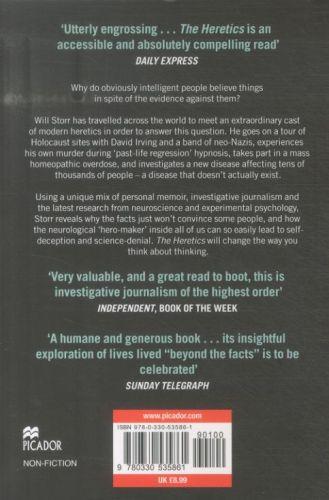 Quatrième de couverture de « THE HERETICS - ADVENTURES WITH THE ENEMIES OF SCIENCE »