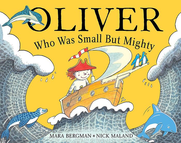 Couverture du livre « OLIVER WHO WAS SMALL BUT MIGHTY », librairie Les Contes Infusés à Corte