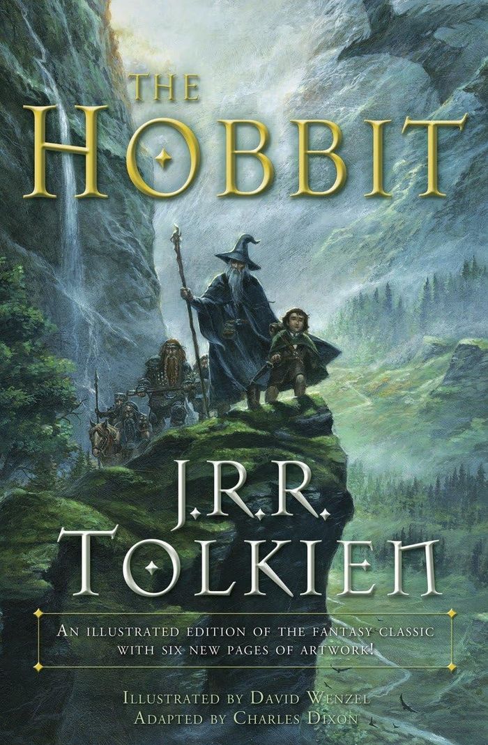 Couverture du livre « HOBBIT GRAPHIC NOVEL » de Jrr Tolkien, librairie Les Contes Infusés à Corte