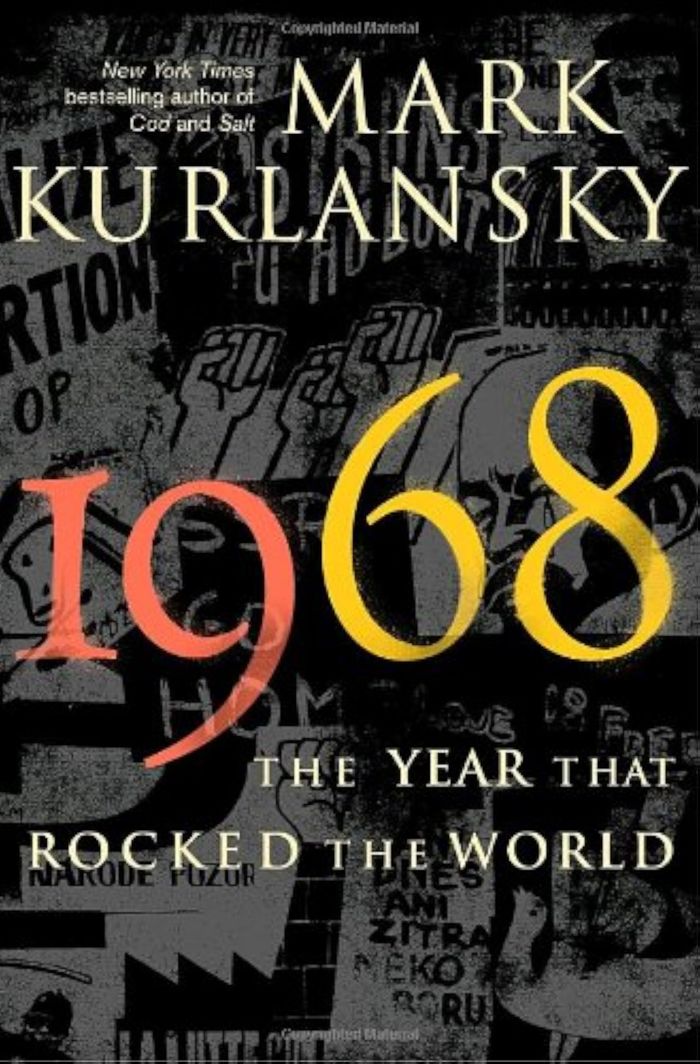 Couverture du livre « 1968 THE YEAR THAT ROCKED THE WORLD », librairie Les Contes Infusés à Corte