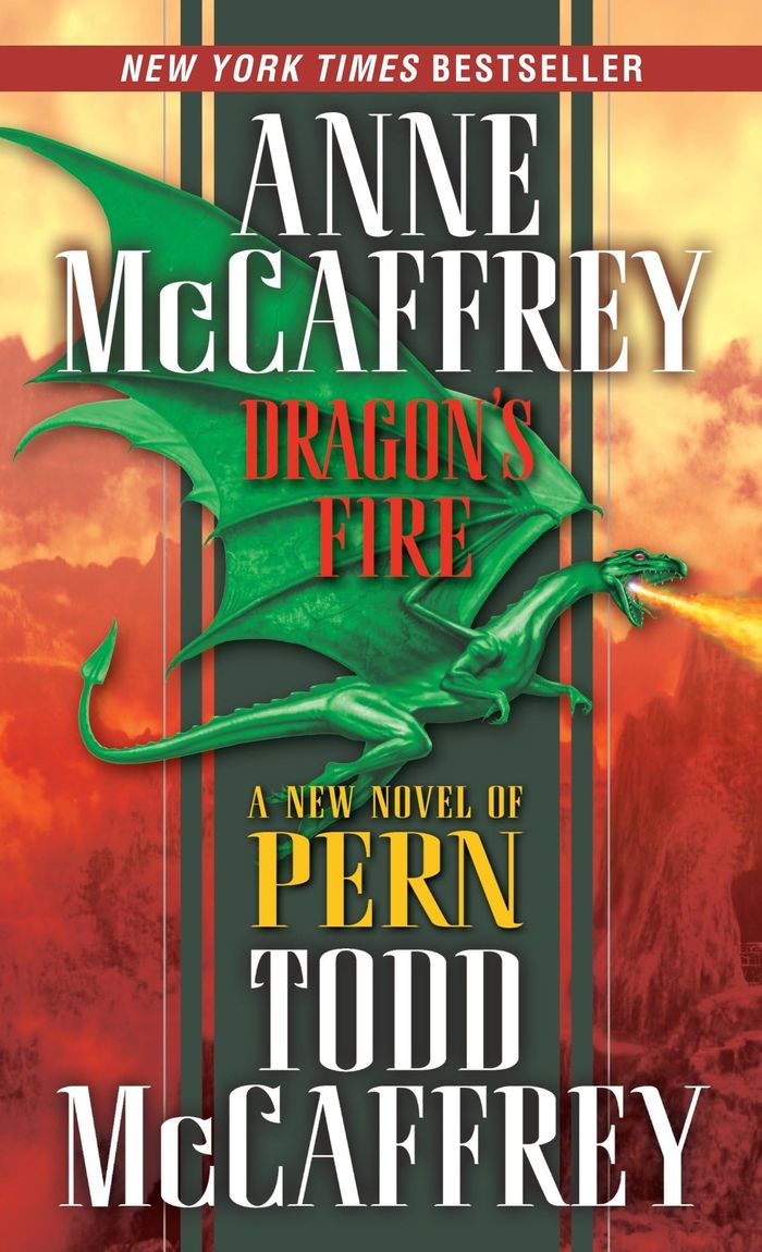 Couverture du livre « DRAGONRIDERS OF PERN - DRAGON'S FIRE », librairie Les Contes Infusés à Corte