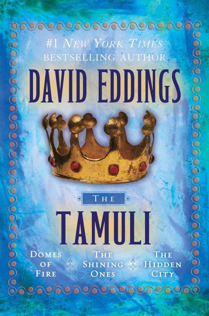 Couverture du livre « THE TAMULI - DOMES OF FIRE - THE SHINING ONES - THE HIDDEN CITY » de David Eddings, librairie Les Contes Infusés à Corte