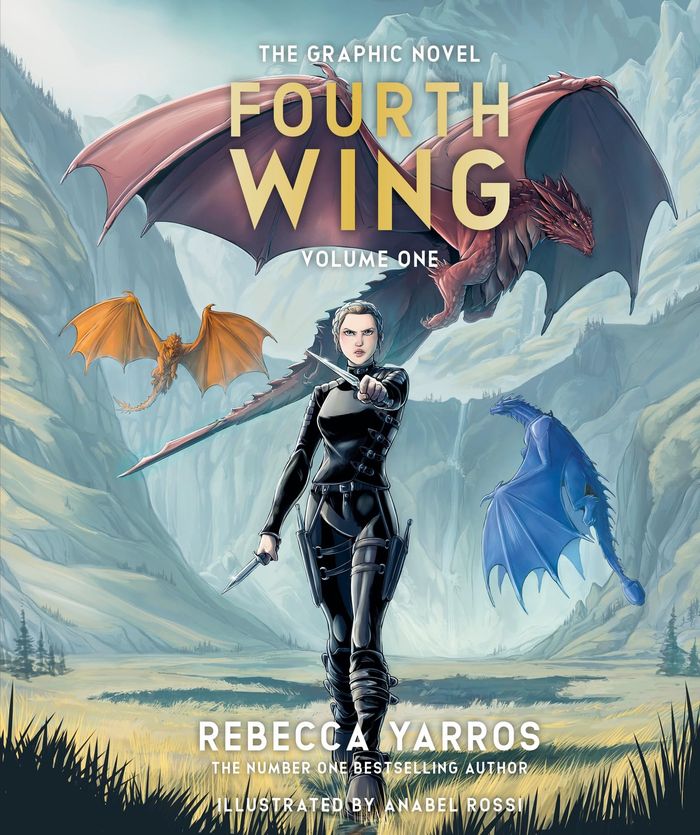 Couverture du livre « FOURTH WING, THE GRAPHIC NOVEL: VOLUME ONE - (THE EMPYREAN SERIES) » de Xxx, librairie Les Contes Infusés à Corte