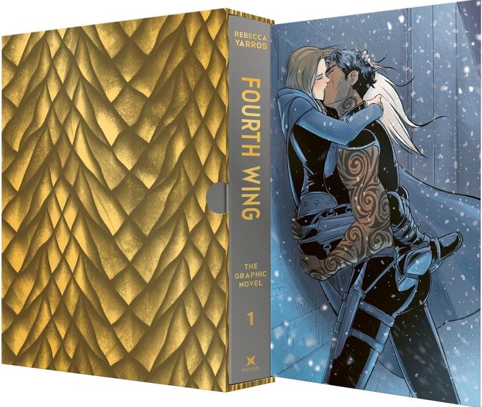 Couverture du livre « FOURTH WING: THE GRAPHIC NOVEL, VOLUME ONE (DELUXE EDITION) - (THE EMPYREAN SERIES) » de Revealed/yarros, librairie Les Contes Infusés à Corte